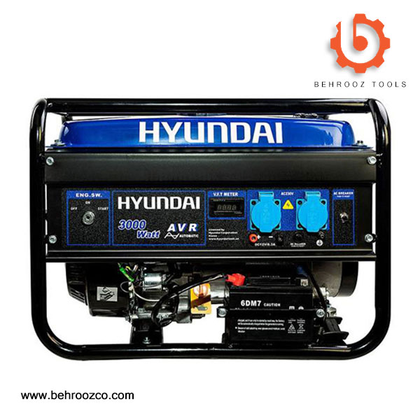 موتور برق استارتی 3 کیلو وات هیوندای مدل HG5370-PG