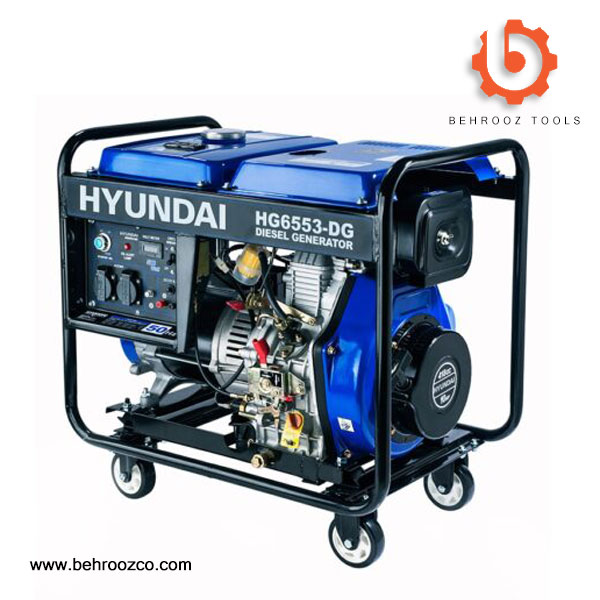 موتور برق دیزلی 5.3 کیلو وات هیوندای مدل HG6553-DG