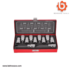 جعبه بکس ستاره‌ای 11 پارچه درایو 1/2 اینچ ساخت تایوان توسن مدل T1253-11T