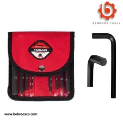 آلن شش‌پر بلند کیفی سایز 1.5 تا 10 توسن مدل T726-BL1.510