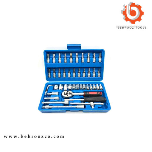 جعبه بکس 46 عددی آبی باس مدل BS-46