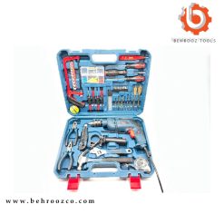 مجموعه ابزار حرفه ای 100 عددی جدید باس مدل 1-188