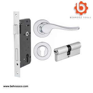 مجموعه دستگیره اقتصادی رزت سوئیچی کروم مدل R100-1