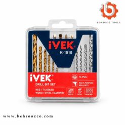 ست سری پیچ گوشتی و مته 14 عددی ایوک مدل K-1010