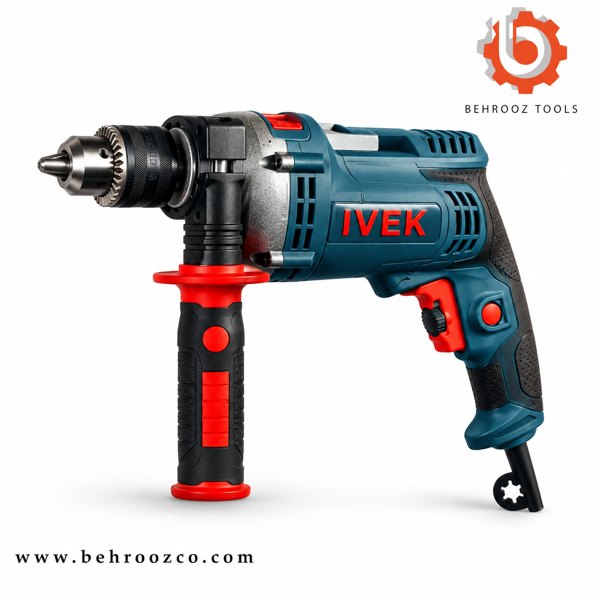 دریل چکشی 13 میلیمتری نیم تنه فلزی 950 وات ایوک مدل K-7319