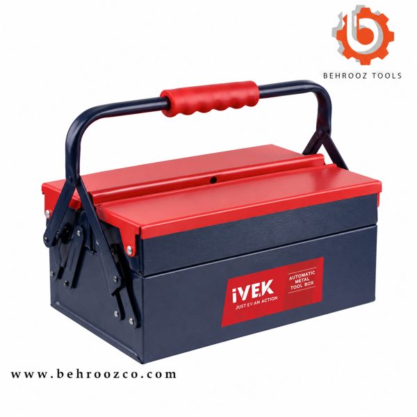 جعبه ابزار فلزی 30 سانتیمتری 2 طبقه ایوک مدل K-8250