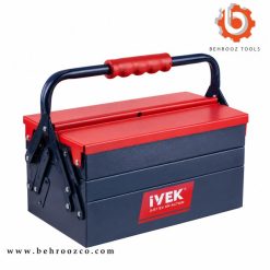 جعبه ابزار فلزی 30 سانتی‌متری 3 طبقه ایوک مدل K-8251